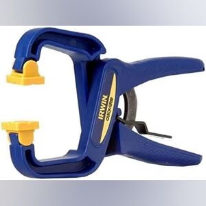 2 Irwin Quick-Grip Clamps in Blue and Yellow